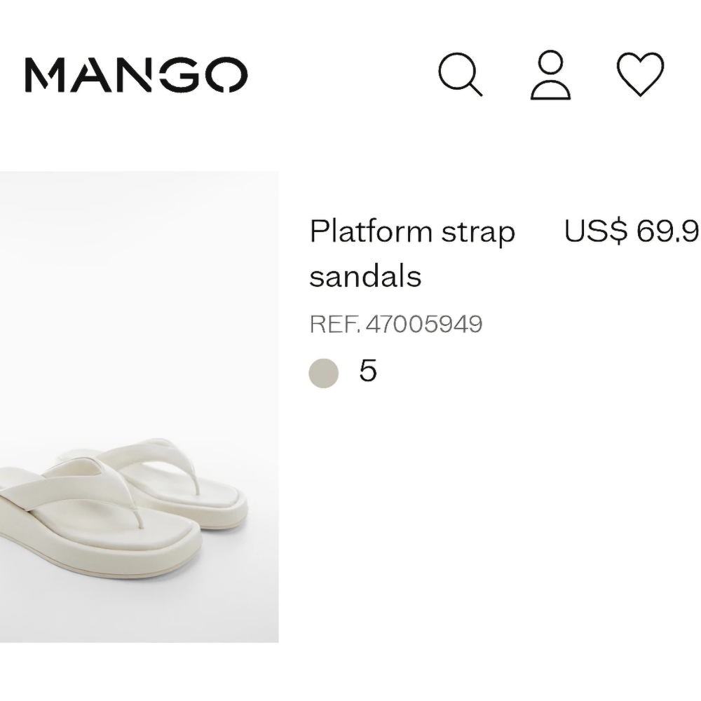 Mango Platform Strap Sandals